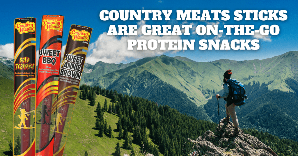 Country Meats sticks are great on-the-go protein snacks