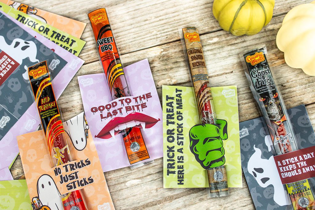 Halloween Boo Grams with Country Meat sticks for a school fundraiser