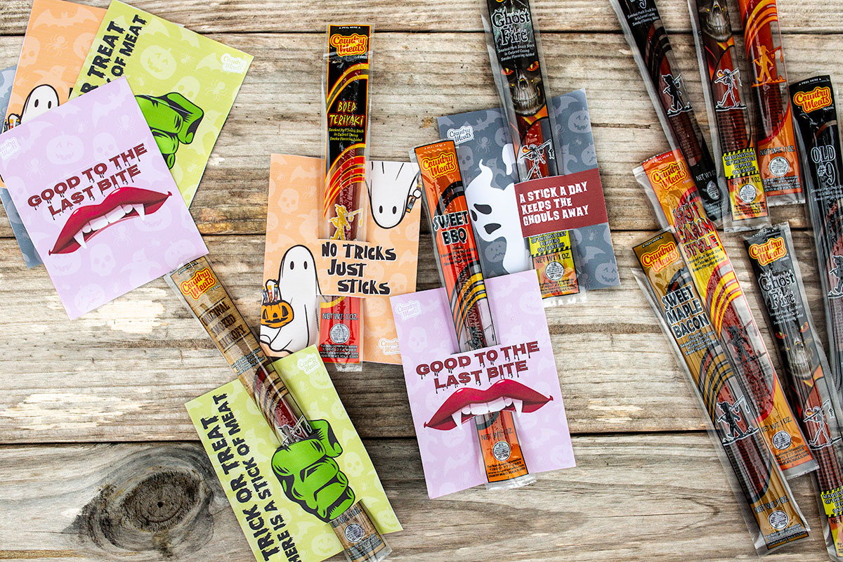 Halloween Boo Grams free printable with Country Meats snack sticks for a fundraiser